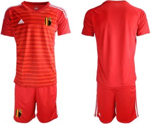 Belgium Red 2018 FIFA World Cup Goalkeeper Soccer Jersey