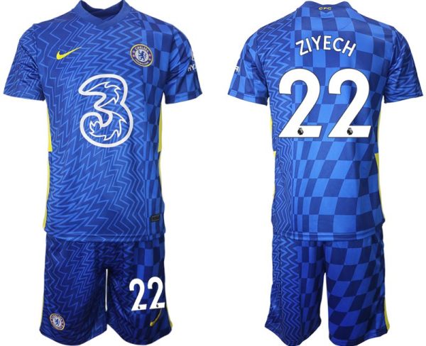 Hakim Ziyech 22# FC Chelsea Herren Heimtrikot 2022 blau/gelb-1