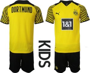 Kindertrikot Borussia Dortmund Heimtrikot in gelbe 2022 Trikotsatz