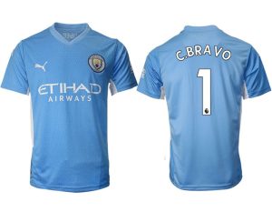 Manchester City Claudio Bravo #1 Herren Heimtrikot 2022 Kurzarm
