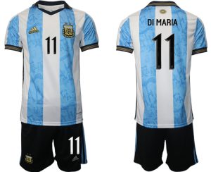 Argentinien World Cup Heimtrikots weiss blau WM-Trikot 2022 mit Aufdruck DI MARIA 11