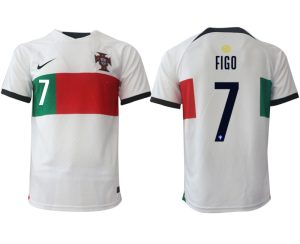 Fussballtrikots Günstig Portugal WM 2022 Auswärtstrikot Kurzarm + Kurze Hosen FIGO 7