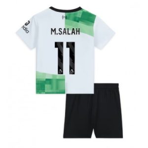 Kinder Liverpool 2023-24 Auswärtstrikot Fußballtrikots Set Mohamed Salah 11