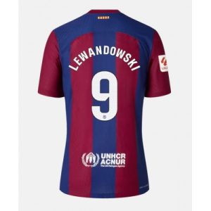 Frauen Barcelona Heimtrikot 2023-24 Kurzarm Fußball Trikot Outlet Robert Lewandowski 9