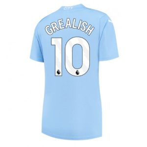 Frauen Manchester City Heimtrikot 2023-24 Kurzarm Fussballtrikots Jack Grealish 10