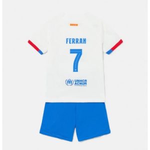 Kindertrikot FC Barcelona Auswärtstrikot 2023-24 Fußballtrikots Set Ferran Torres 7