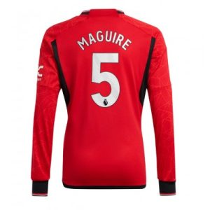 Günstige Fußballtrikots Manchester United Heimtrikot 2023-24 Langarm Harry Maguire 5