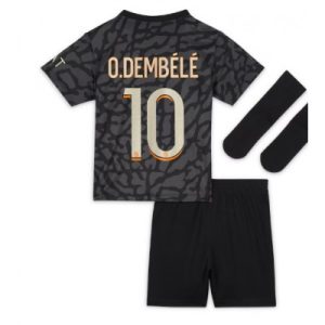 Günstige Kinder Fußball Trikotsatz Paris Saint-Germain PSG 3rd trikot 2023-24 Ousmane Dembele 10