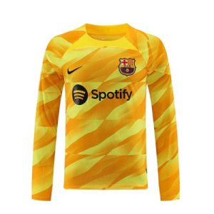 Herren FC Barcelona Torwart 3rd trikot 2023-24 gelb Langarm Personalisierbar