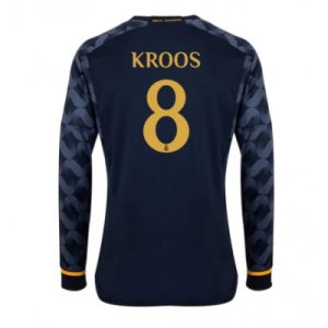 Herren Real Madrid 2023-24 Auswärtstrikot Langarm Fußballtrikots Toni Kroos 8