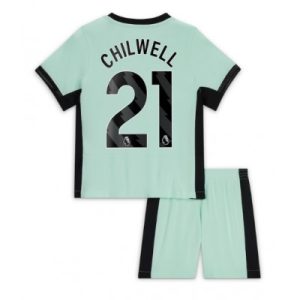 Kinder Chelsea 3rd trikot 2023-24 Günstige Fußballtrikots Set Ben Chilwell 21