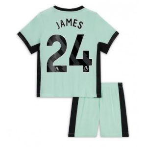 Kinder Chelsea 3rd trikot 2023-24 Günstige Fußballtrikots Set Reece James 24