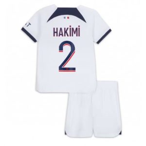 Kindertrikot Paris Saint-Germain PSG 2023-24 Auswärtstrikot Trikotsatz Kit Achraf Hakimi 2